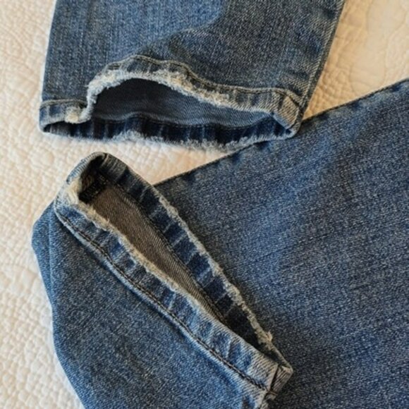 Eunina Women's Super High Rise Mom Jeans Size 15 Blue Denim Ankle Tyler Stretchy - Picture 10 of 14